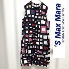 S Max Mara 総柄 ノースリーブワンピース 正規品 ／No.168 - メルカリ