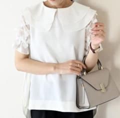フローラルペタルショートスリーブブラウス Neige ネージュ 完売！Neige(ネージュ)♡フローラルペタルショートスリーブブラウス