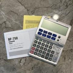 CASIO 金融電卓 BF-750 カシオ　計算機　多機能計算機 ローン電卓のサムネイル