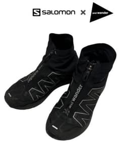 SALOMON × and wander ハイカットスニーカー ブラック 26 SALOMON × and wander ハイカットスニーカー ブラック 26 - メルカリ