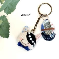 ミナうさ チャーム ⚮̈﻿ ハンドメイド ミナペルホネン ぬいぐるみ