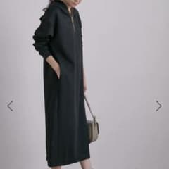 SALON Adam et rope フロントジップパーカーワンピースのサムネイル