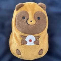 신품 미사용 비매품 너구리 봉제인형 파우치*역 있음, 부드럽게 마스코트 여우