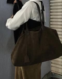 Muori Suède Boston Bag スエードボストンバッグ　ブラウンのサムネイル