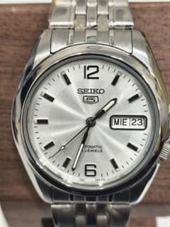 稼働品　SEIKO 5 セイコー5 自動巻き 7S26-01V0 裏スケシルバーのサムネイル