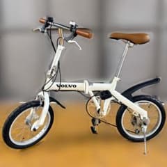 【訳あり】VOLVO 折りたたみ自転車 ホワイト 訳あり】VOLVO 折りたたみ自転車 ホワイト - メルカリ