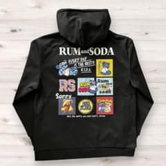 新品未使用品】RUMSODA クマ 刺繍 パーカー ブラック XL - メルカリ