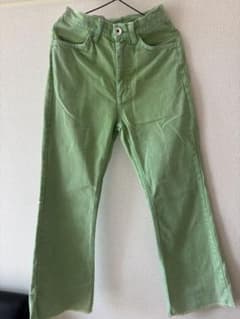 rodeo crowns グリーン　ブーツカットデニム　s