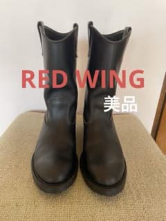 Red Wing 羽根タグモデルブラック レザーペコスブーツ8.5 - メルカリ