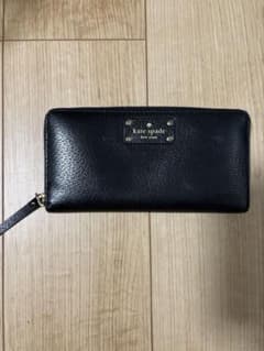 kate spade NEW YORK 長財布 ブラック - メルカリ