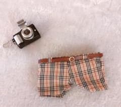 findfound ぬいぐるみ ヌイ 20cm用 服 パンツ チェック ボトムのサムネイル