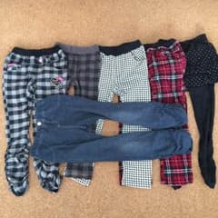 女の子 冬用 長ズボン120 6枚セットのサムネイル