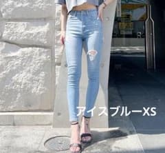 GYDA スキニーデニムパンツ アイスブルー XSのサムネイル