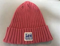 美品  Lee ニット帽 ピンクのサムネイル
