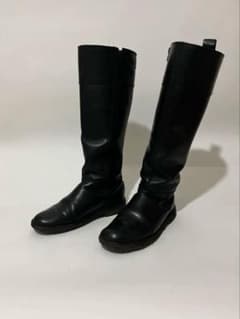 美品】Clarksクラークス シンプル黒ロングブーツ 23.5㎝~24㎝ - メルカリ
