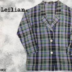 Leilian Check Jacket, Multicolor, Relaxed Fit, 0832