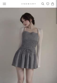 Betty shirring mini dress Andmary - メルカリ