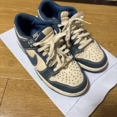 NIKE DUNK LOW キャンバス スニーカー ネイビーのサムネイル