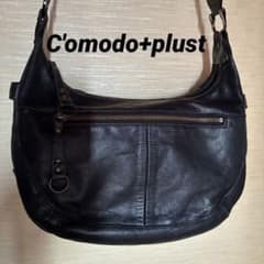 C'omodo+plust（コモドプラスト）ショルダーバッグ【本革+キャンパス】のサムネイル