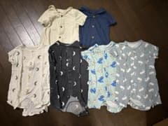 ベビー 半袖ロンパース 6枚まとめ売り【60cm】のサムネイル