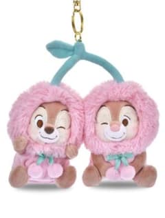 ディズニーストア チップとデール ぬいぐるみキーホルダー さくらんぼ