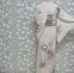 正絹　夏きもの　絽付けさげ　夏着物　花模様 正絹 夏きもの 絽付けさげ 夏着物 花模様 | Mercari