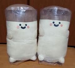 문구와 함께 문구 씨 & 푸딩 씨 다코 포즈 봉제 인형 XL 2 개 세트