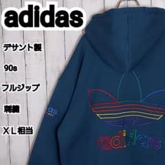 adidas】80s アディダス デサント製 フルジップ ボアジャケットXL