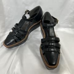 超美品★EVOL 厚底グルカサンダル ブラック 23.5cmのサムネイル