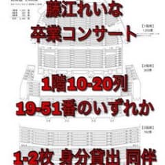 NMB48 藤江れいな 卒業コンサート チケット 4/17のサムネイル