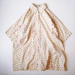 最終価格 MIKIO SAKABE ヴィンテージ花柄レースブラウス ミキオサカベ 