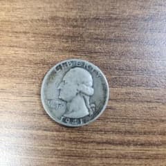 アメリカの銀貨✨25セントクォーターダラー/1941年 - メルカリ