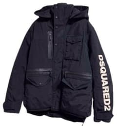 定価34万！ディースクエアード2 SKIフードダウンジャケット 黒48 