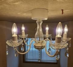 IKEA 照明器具 シャンデリア型 LED電球付き 5灯 天井照明 家電 - メルカリ