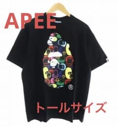 APEE プリントTシャツ　ブラックのサムネイル