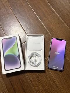 値下げ⭐︎早い者勝ち⭐︎iPhone１４　SIMフリー　128ギガ　パープル美品⭐︎のサムネイル