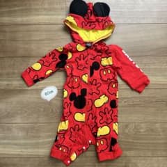 baby doll   ロンパース  80cm   赤黄　Disney ミッキーのサムネイル