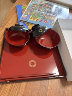 お食い初め 食器セット 漆器風 膳 椀 箸 新品のサムネイル