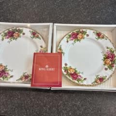 ロイヤルアルバートオールドカントリーローズ プレート18cm 2枚セット