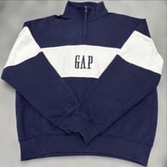 GAP ネイビー ハーフジップ スウェットのサムネイル