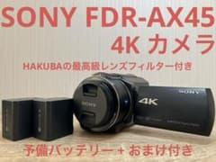 SONY FDR-AX45 4Kビデオカメラ 動作◯ 予備バッテリー、おまけ付き