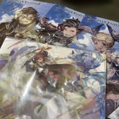 グラブル クリアファイルセット　スツドラ他メインキャラ　新品未開封のサムネイル