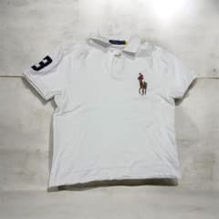 POLO RALPH LAUREN ホワイトポロシャツ M Polo Ralph Lauren ポロシャツ 白 カットソー 着丈60cm - メルカリ