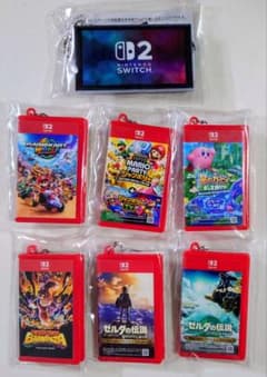 Switch2ソフトパッケージ型キーホルダー　6種+アクリルキーホルダー Switch2ソフトパッケージ型キーホルダー 6種+アクリル
