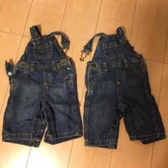 双子ちゃんオーバーオール 3〜6ヶ月のサムネイル