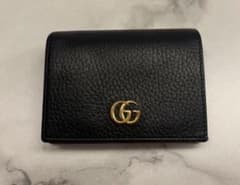 Gucci ブラックレザー 二つ折り財布のサムネイル
