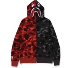 A BATHING APE シャークパーカー カモフラのサムネイル