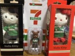 新品】セブンの日限定 キティ マスコット 2種 & ベアブリック 全3点