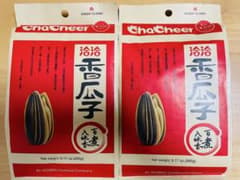 洽洽瓜子 恰恰 チャチャ味味香香子 식용 해바라기 씨 고향 260g x2 가방