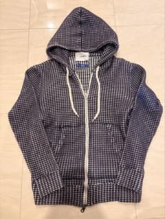 SeaGreen シーグリーン ワッフル ジップアップパーカー ネイビー01